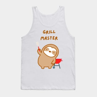 Grill Master Summer Cookout Sloth Tank Top